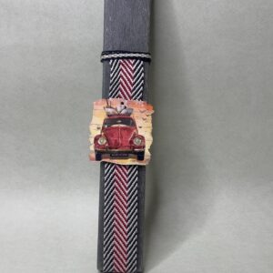 Λαμπάδα 'Vintage' με Ξύλινο Στοιχείο Σκαραβαίο Αυτοκίνητο