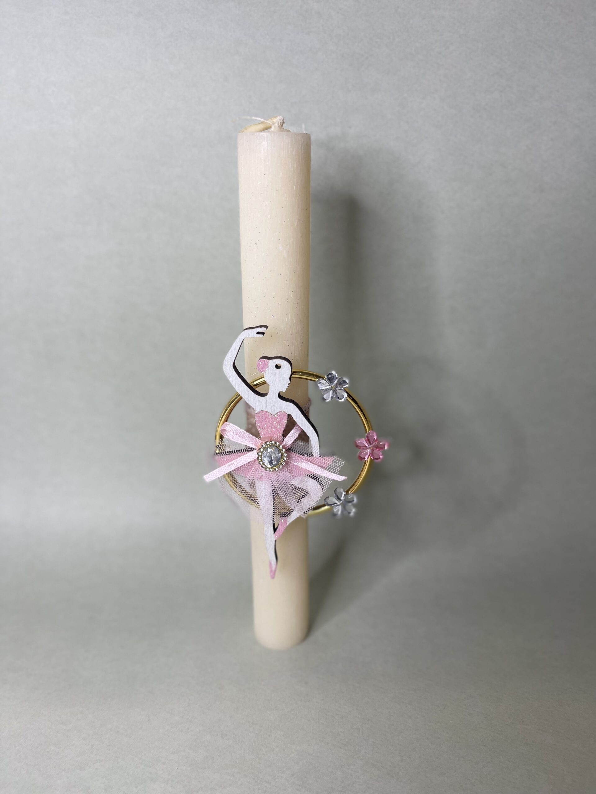 Χειροποίητη Λαμπάδα "The Golden Ballerina"